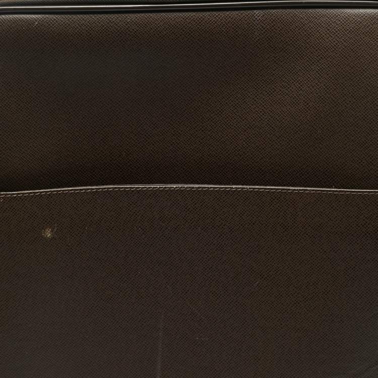 Pre Owned حقيبة أعمال لوي فيتون بيجاس 45 جلد تايغا بني