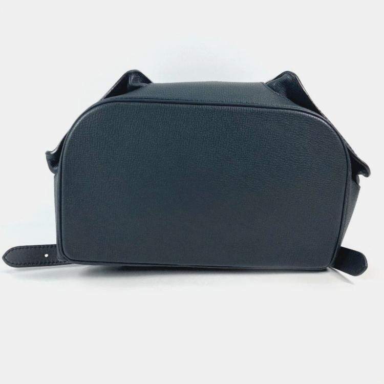 مملوكة مسبقًا Louis Vuitton Utah Canyon Blue Marine Navy Leather Backpack