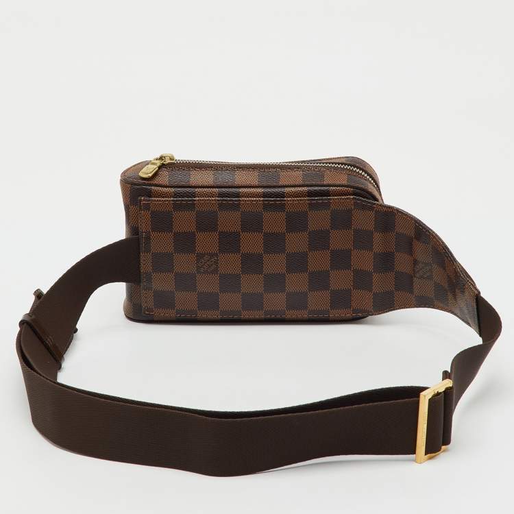 Pre Owned Louis Vuitton Damier Ebene Canvas Geronimos Belt Bag