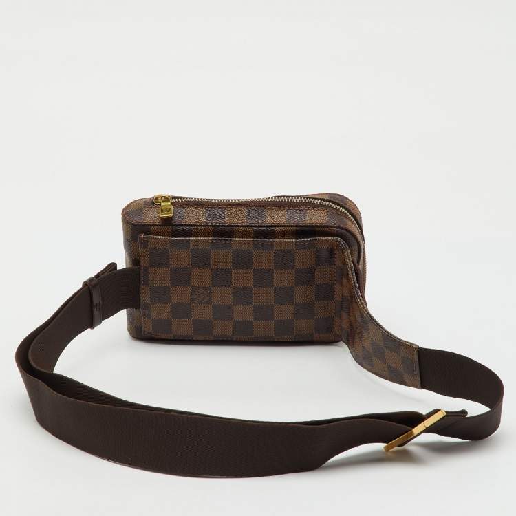 Pre Owned Louis Vuitton Damier Ebene Canvas Geronimos Belt Bag