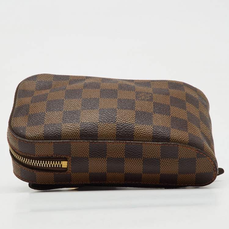 Pre Owned Louis Vuitton Damier Ebene Canvas Geronimos Belt Bag