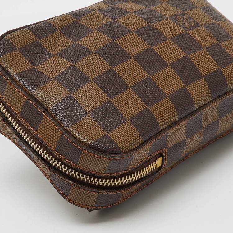 Pre Owned Louis Vuitton Damier Ebene Canvas Geronimos Belt Bag