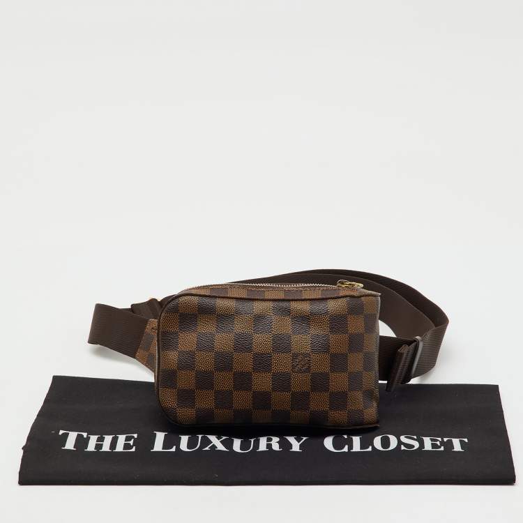 Pre Owned Louis Vuitton Damier Ebene Canvas Geronimos Belt Bag