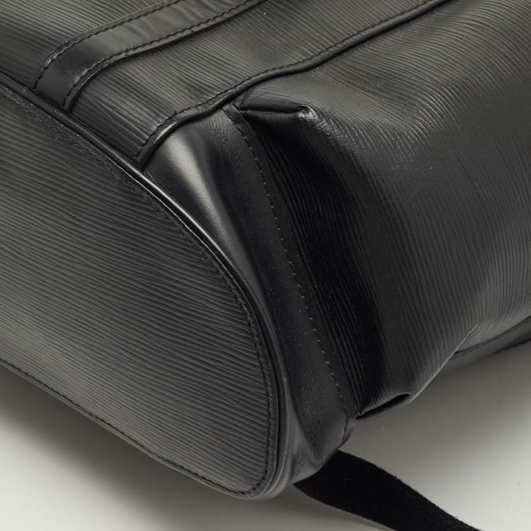 Pre Owned Louis Vuitton Black Epi Leather Christopher PM Backpack