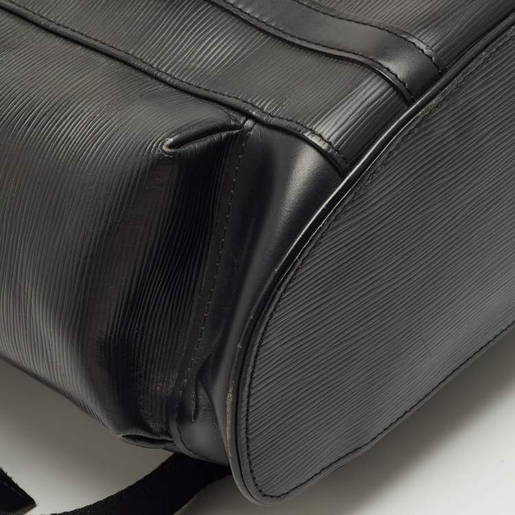 Pre Owned Louis Vuitton Black Epi Leather Christopher PM Backpack