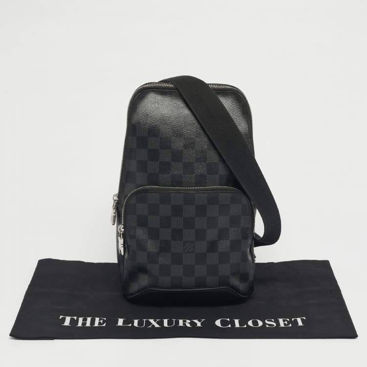 Pre Owned Louis Vuitton Damier Graphite Canvas Avenue Sling Bag
