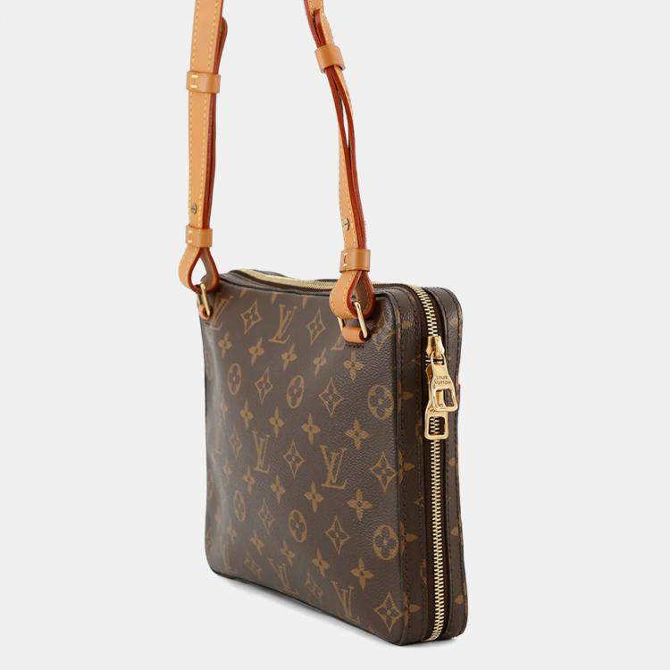 Pre Owned Louis Vuitton Soft Trunk / Messenger Brown Monogram Size PM