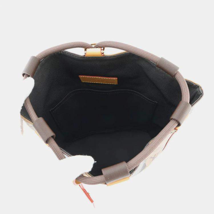 Pre Owned Louis Vuitton Randonnee Messenger Nigocollaboration Marron/Noir Monogram Stripe