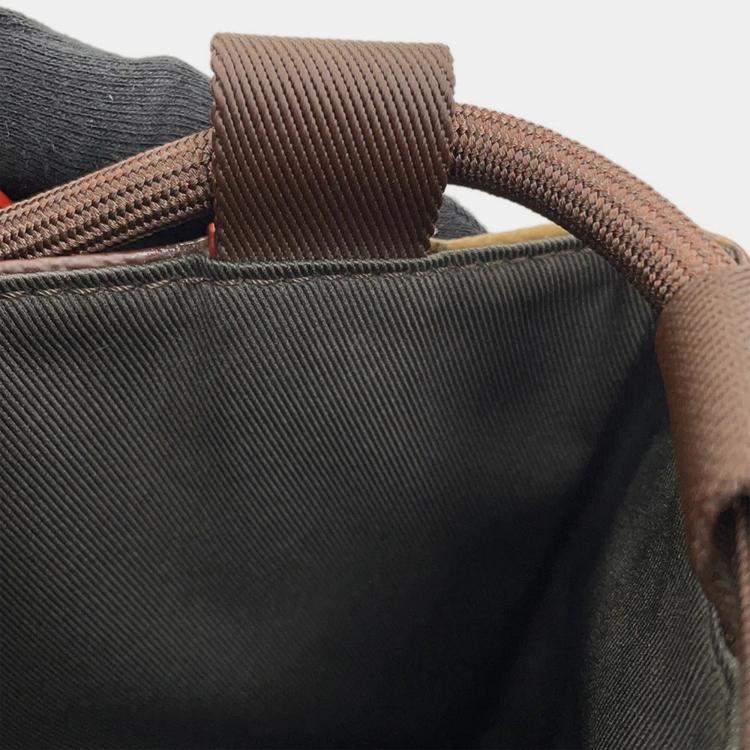 Pre Owned Louis Vuitton Randonnee Messenger Nigocollaboration Marron/Noir Monogram Stripe