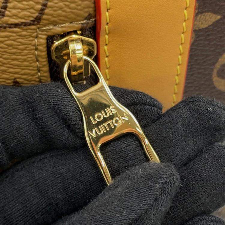 Pre Owned Louis Vuitton Randonnee Messenger Nigocollaboration Marron/Noir Monogram Stripe