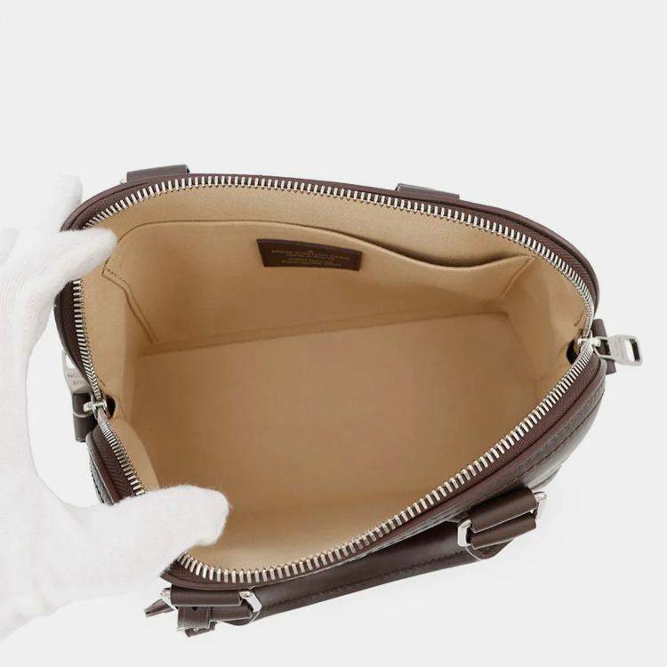 مملوكة مسبقًا Louis Vuitton Alma Henry Taylor Brown Calf Leather Size 25