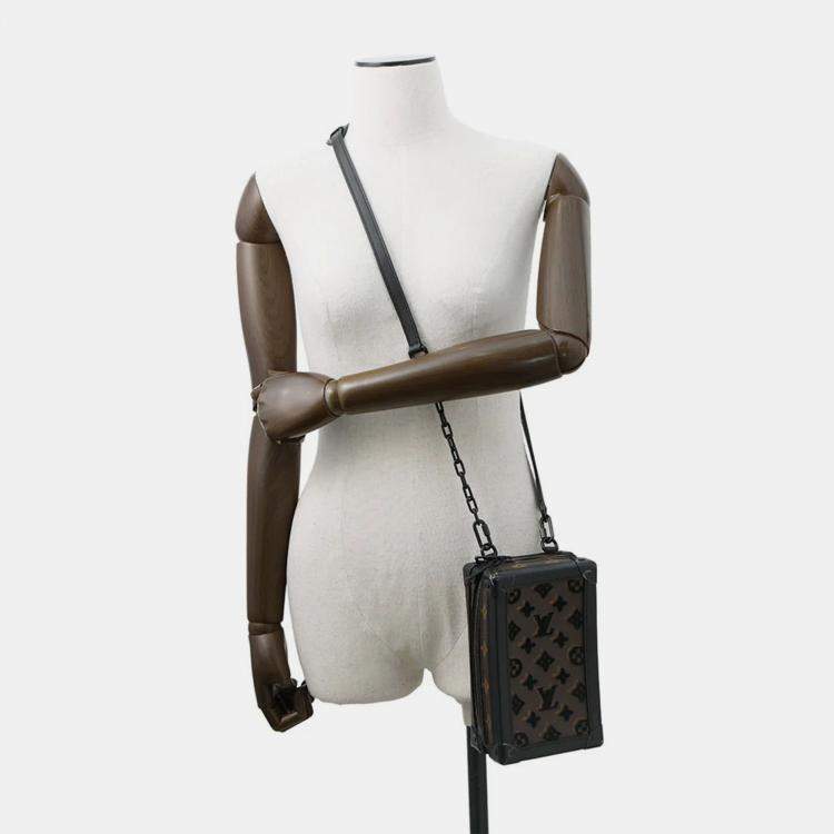 Pre Owned Louis Vuitton Vertical Soft Trunk Noir Monogram / Toughtage