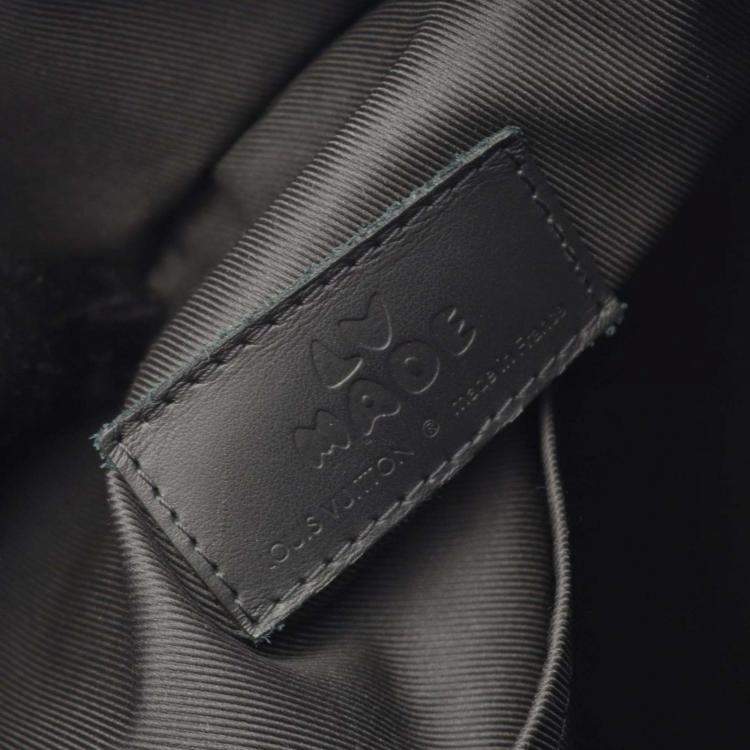 Pre Owned Louis Vuitton Nigo Modular Backpack Coated Canvas And Leather Black Gray