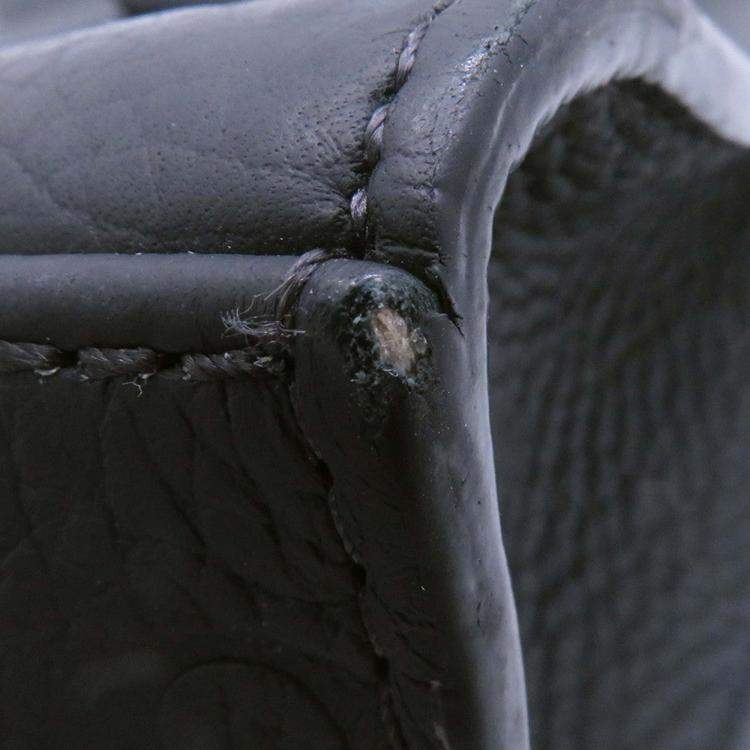 Pre Owned Louis Vuitton Sac Plat Noir Monogram Taurillon