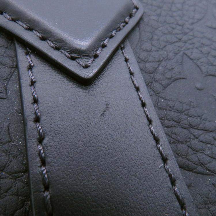 Pre Owned Louis Vuitton Sac Plat Noir Monogram Taurillon