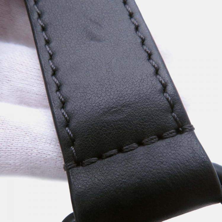 Pre Owned Louis Vuitton Sac Plat Noir Monogram Taurillon