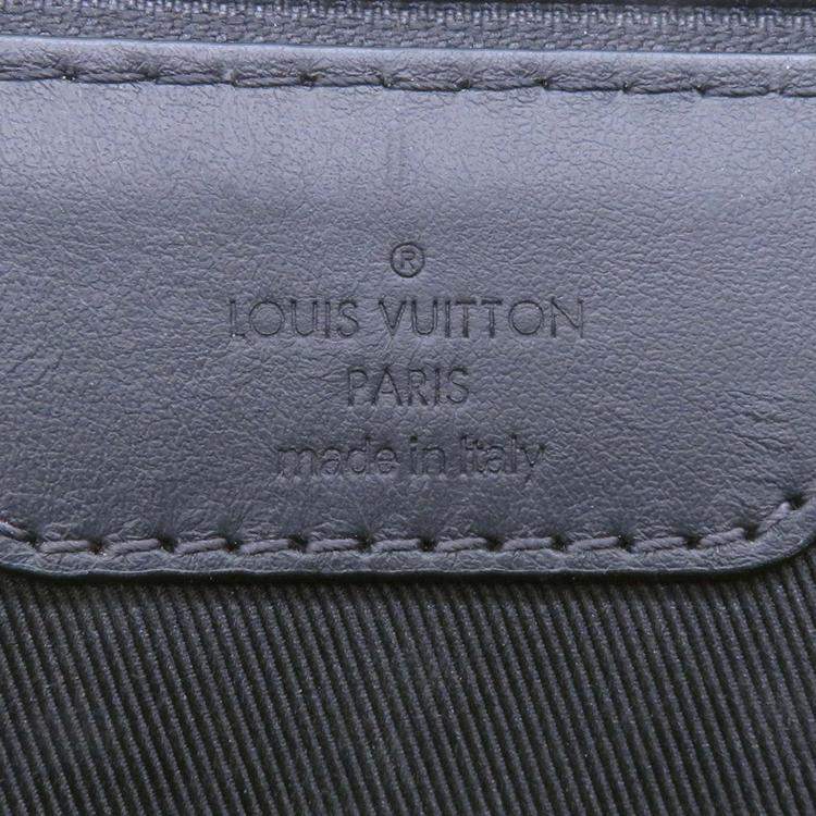 Pre Owned Louis Vuitton Sac Plat Noir Monogram Taurillon