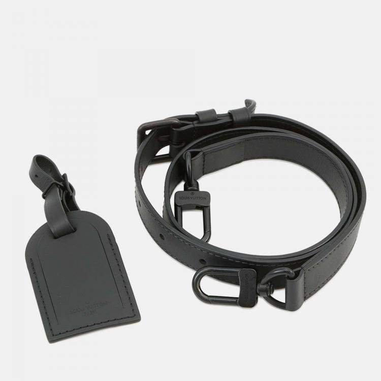 Pre Owned Louis Vuitton Sac Plat Noir Monogram Taurillon