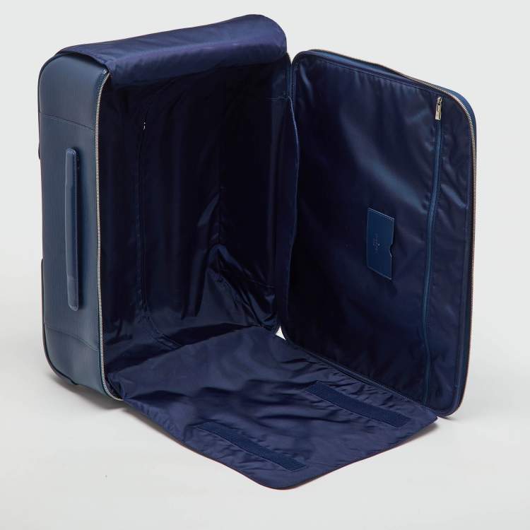 Pre Owned Louis Vuitton Indigo Epi Leather Pegase 55 Trolley Luggage