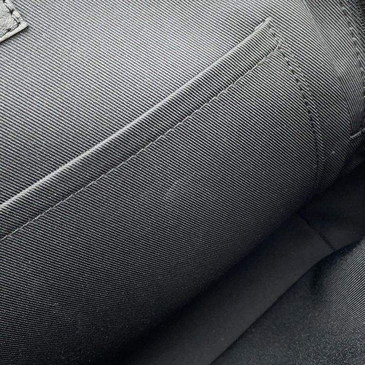 Pre Owned Louis Vuitton Racer Black Monogram Shadow Calfskin Leather Sling Bag