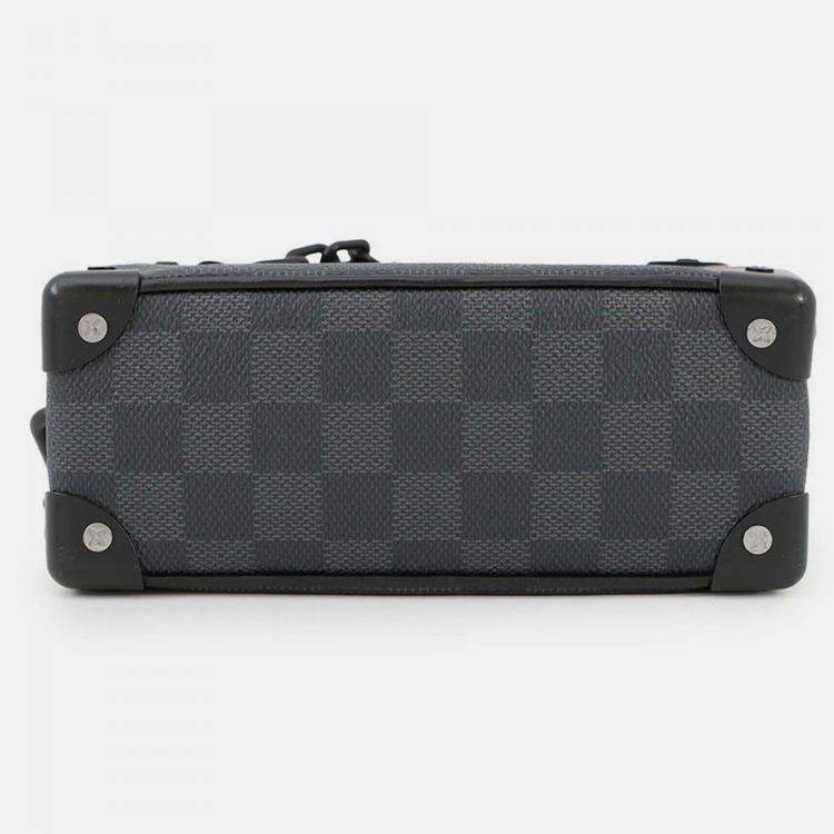 Pre Owned Louis Vuitton Soft Trunk Mini Black Damier Graphite Canvas Crossbody Bag