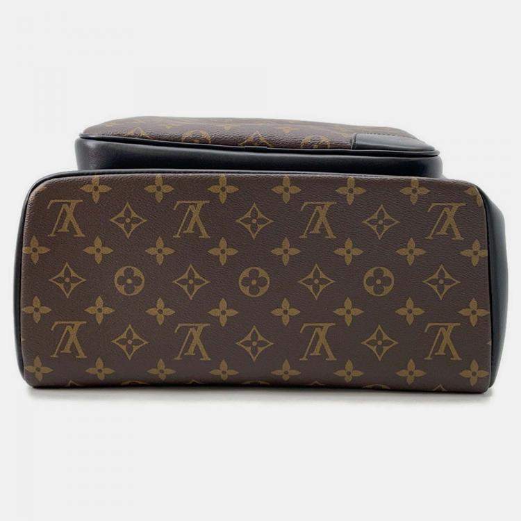 Pre Owned Louis Vuitton Dean Brown Black Monogram Macassar Canvas Backpack