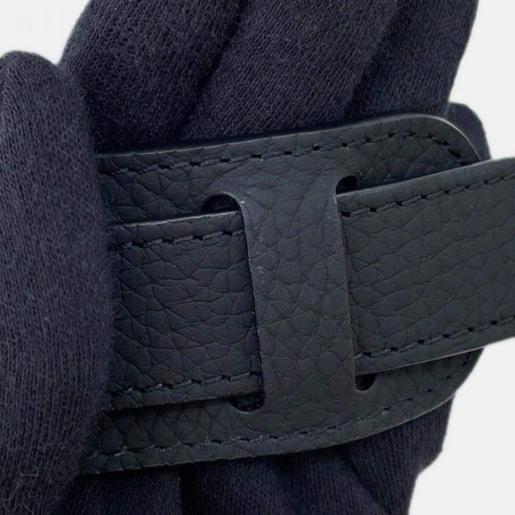 Pre Owned Louis Vuitton Sac Plat Black Taurillon Monogram Leather Tote Bag