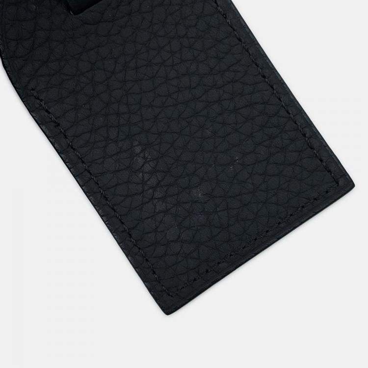 Pre Owned Louis Vuitton Sac Plat Black Taurillon Monogram Leather Tote Bag