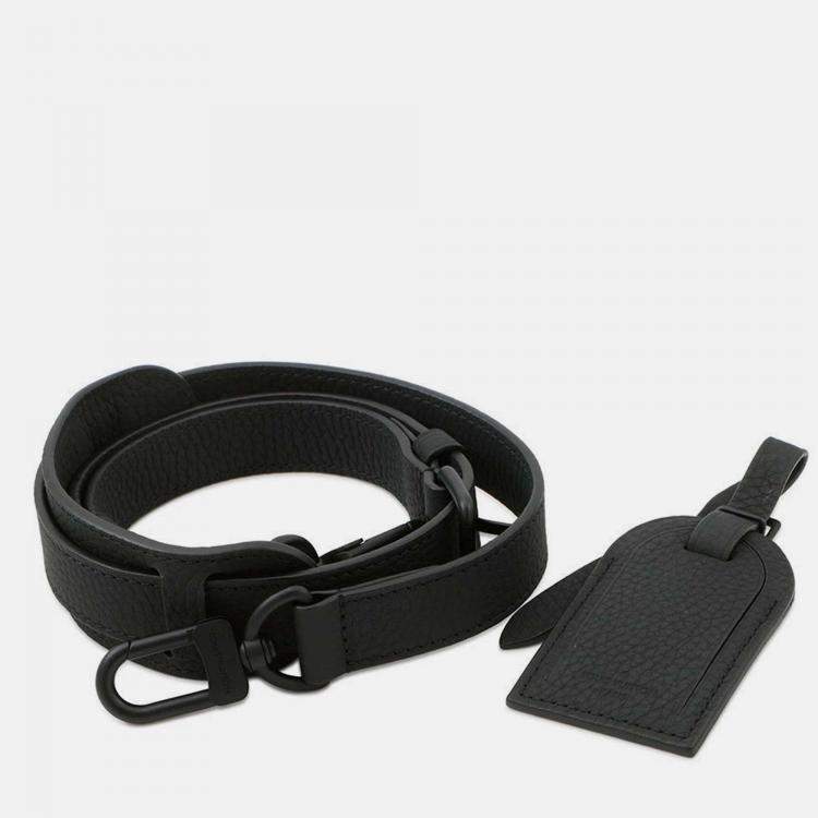 Pre Owned Louis Vuitton Sac Plat Black Taurillon Monogram Leather Tote Bag