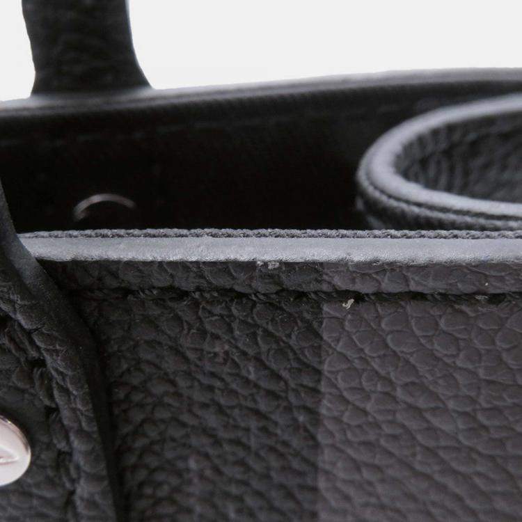 Pre Owned Louis Vuitton Sac Plat Mini Black Damier Graphite Canvas Tote Bag