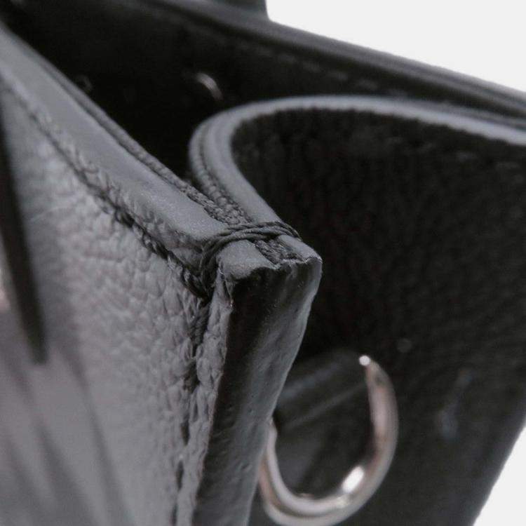 Pre Owned Louis Vuitton Sac Plat Mini Black Damier Graphite Canvas Tote Bag