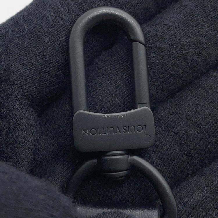 Pre Owned Louis Vuitton Keepall XS Black Monogram Rubber Duffel Bag