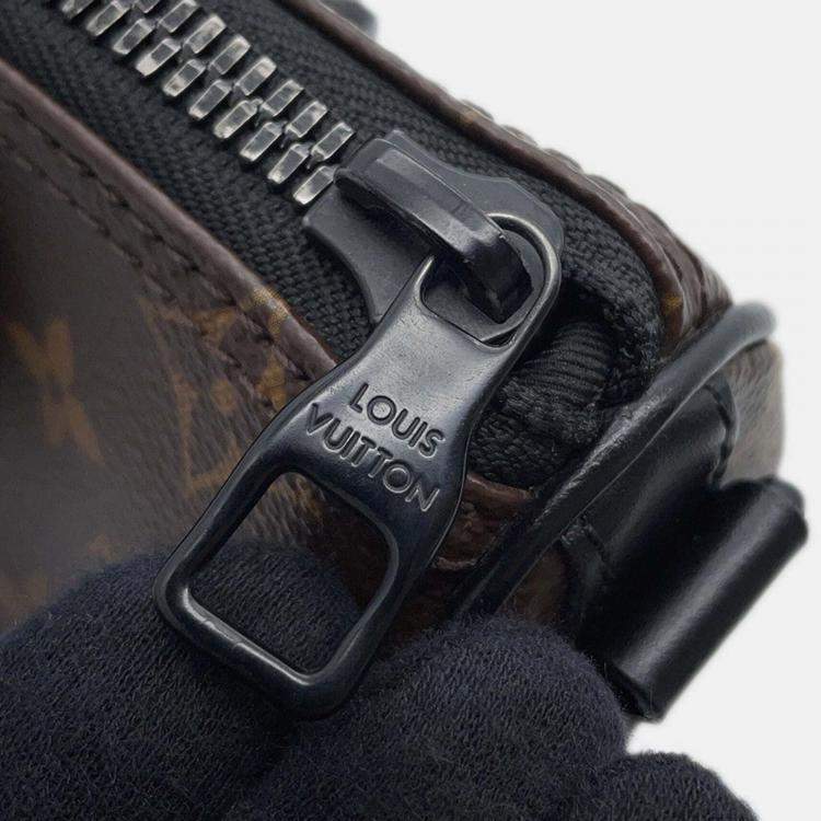 Pre Owned Louis Vuitton Keepall XS Black Monogram Rubber Duffel Bag