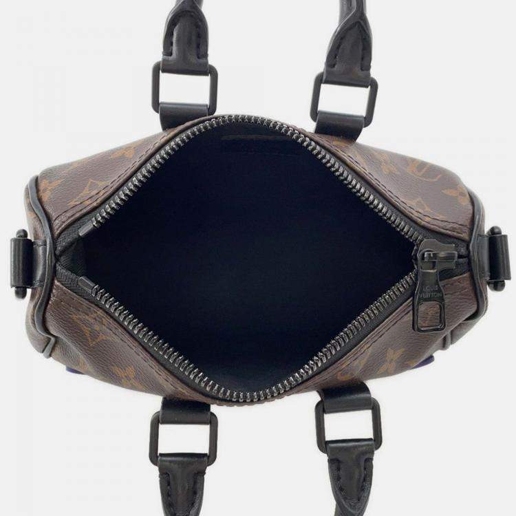 Pre Owned Louis Vuitton Keepall XS Black Monogram Rubber Duffel Bag