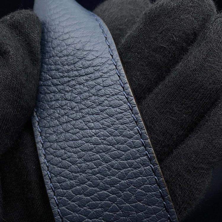 Pre Owned Louis Vuitton Cabas Voyage Navy Taurillon Leather Tote Bag