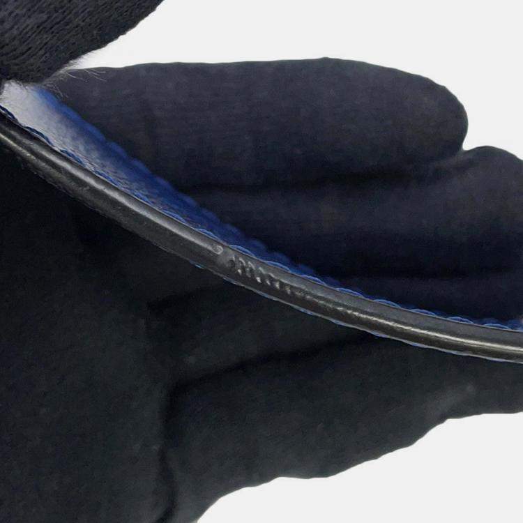 Pre Owned Louis Vuitton Outdoor Messenger Taigarama PM Cobalt Taiga Leather Monogram Canvas Messenger Bag