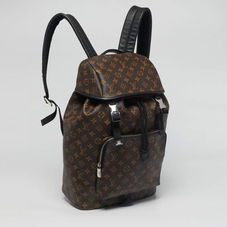Pre Owned Louis Vuitton Monogram Macassar Canvas Zack Backpack