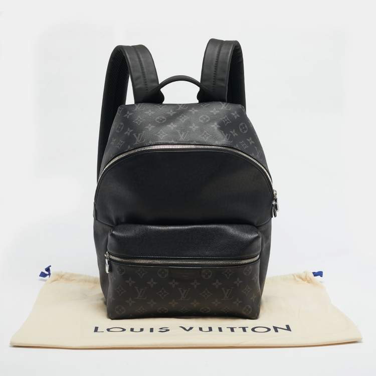 Pre Owned Louis Vuitton Monogram Eclipse Canvas and Taiga Leather Discovery Backpack