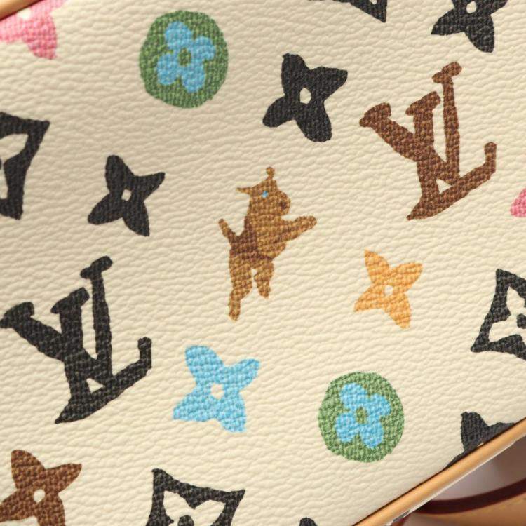 Pre Owned Louis Vuitton Soft Trunk Monogram Craggy Mini Ivory Brown Monogram Coated Canvas Leather Shoulder Bag