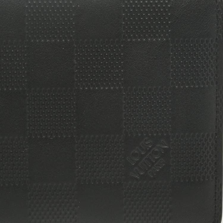 Pre Owned Louis Vuitton Black Damier Infini Leather Multiple Wallet