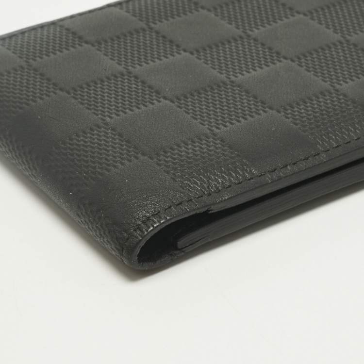 Pre Owned Louis Vuitton Black Damier Infini Leather Multiple Wallet
