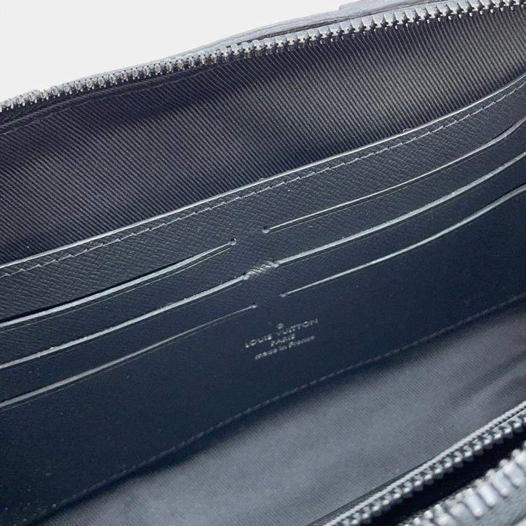 Pre Owned Louis Vuitton Soft Trunk Black Monogram Eclipse Canvas Wallet