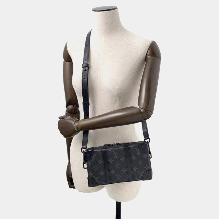 Pre Owned Louis Vuitton Soft Trunk Black Monogram Eclipse Canvas Wallet