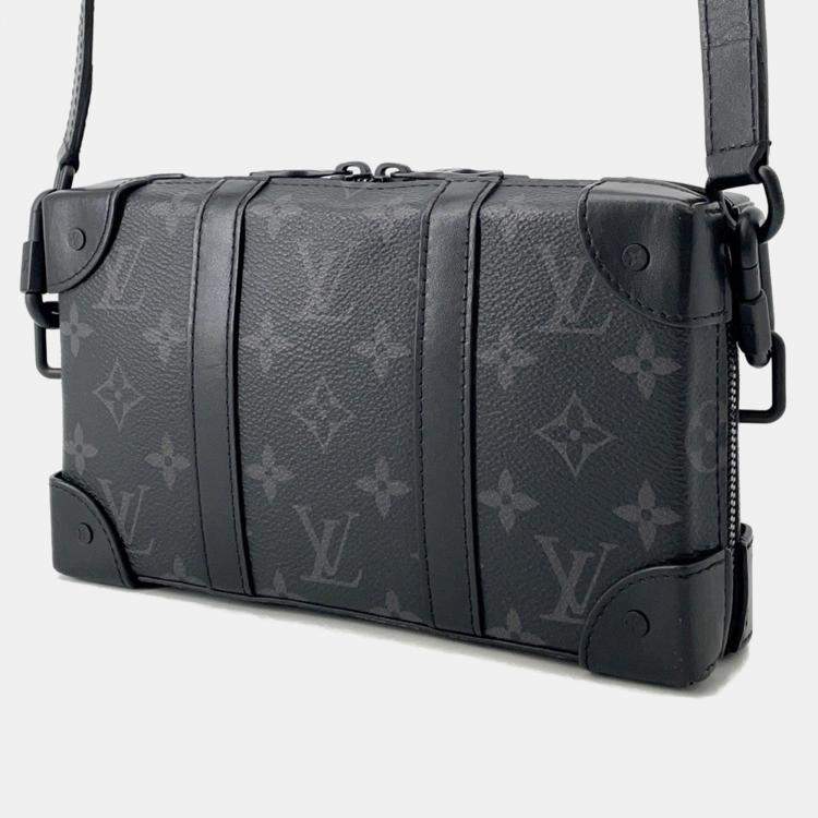 Pre Owned Louis Vuitton Soft Trunk Black Monogram Eclipse Canvas Wallet