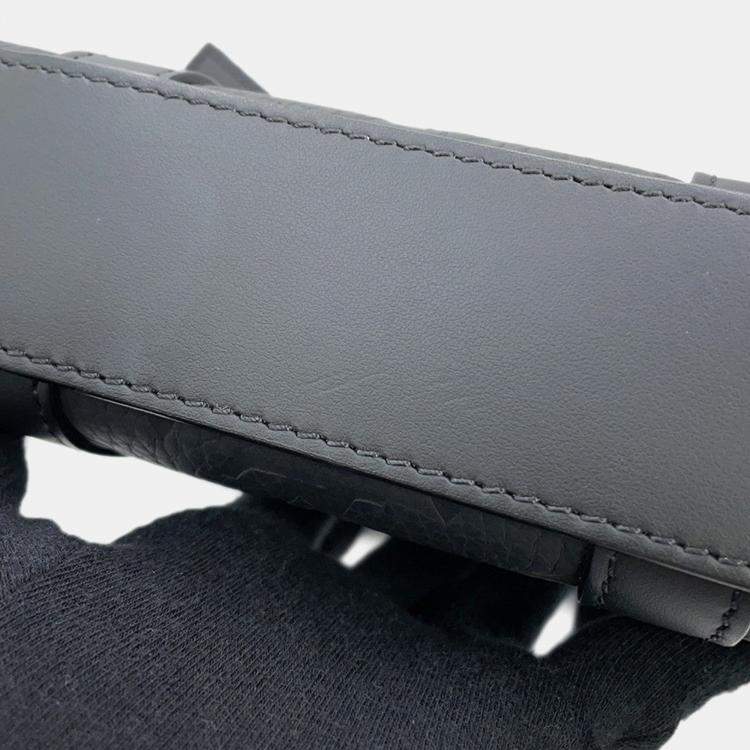 مملوكة مسبقًا Louis Vuitton Sac Plat Black Taurillon Monogram Leather Tote Bag