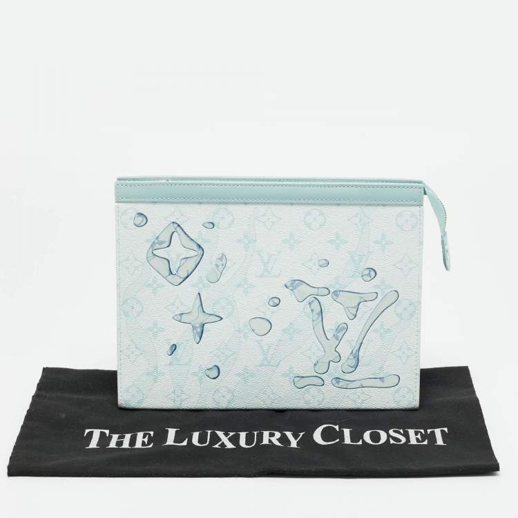 Pre Owned Louis Vuitton Monogram Aquagarden Canvas Pochette Voyage MM