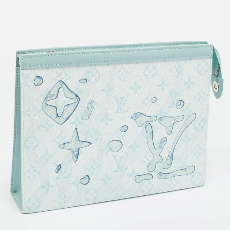 Pre Owned Louis Vuitton Monogram Aquagarden Canvas Pochette Voyage MM