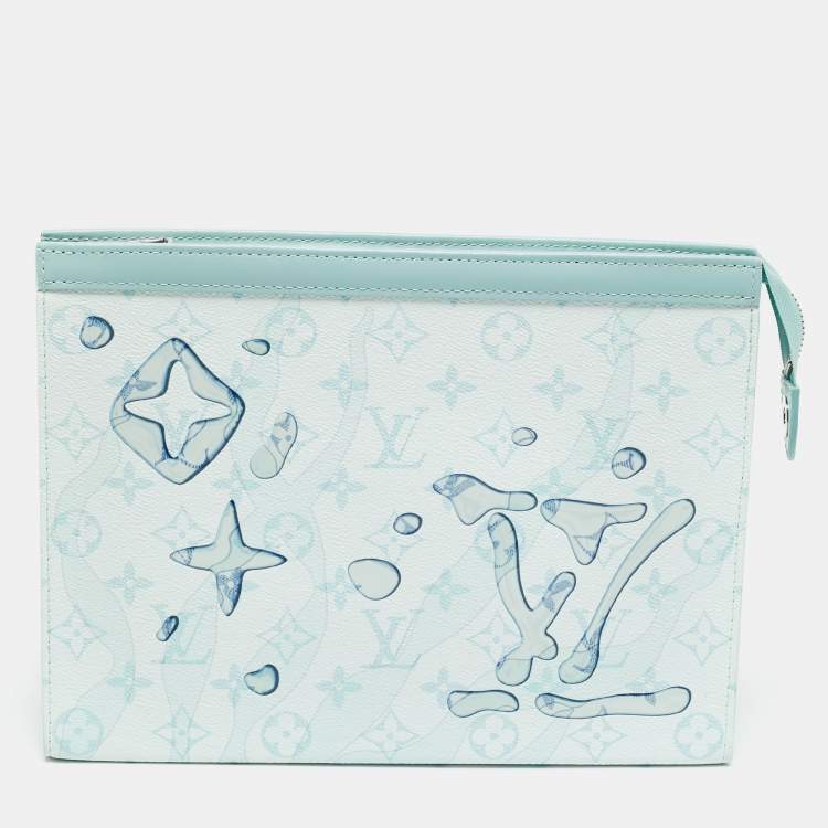 Pre Owned Louis Vuitton Monogram Aquagarden Canvas Pochette Voyage MM