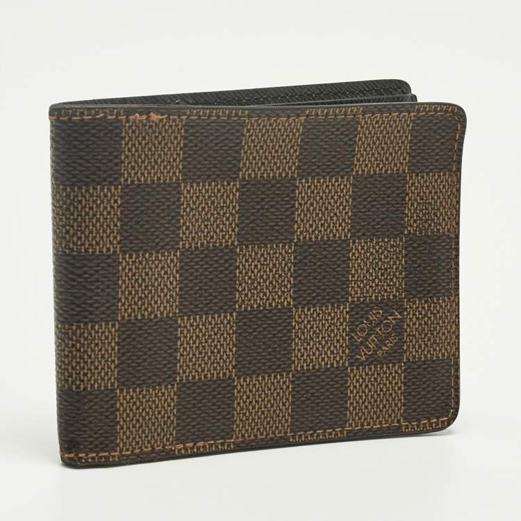 مملوكة مسبقًا Louis Vuitton Damier Ebene Canvas Slender Wallet 