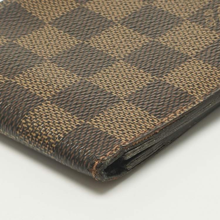 مملوكة مسبقًا Louis Vuitton Damier Ebene Canvas Slender Wallet 